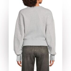 rag & bone Vintage Terry Cropped Sweatshirt Womens XS Heather Grey $195